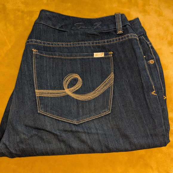 Seven7 Dark Wash Thalia Jeans - Picture 1 of 11